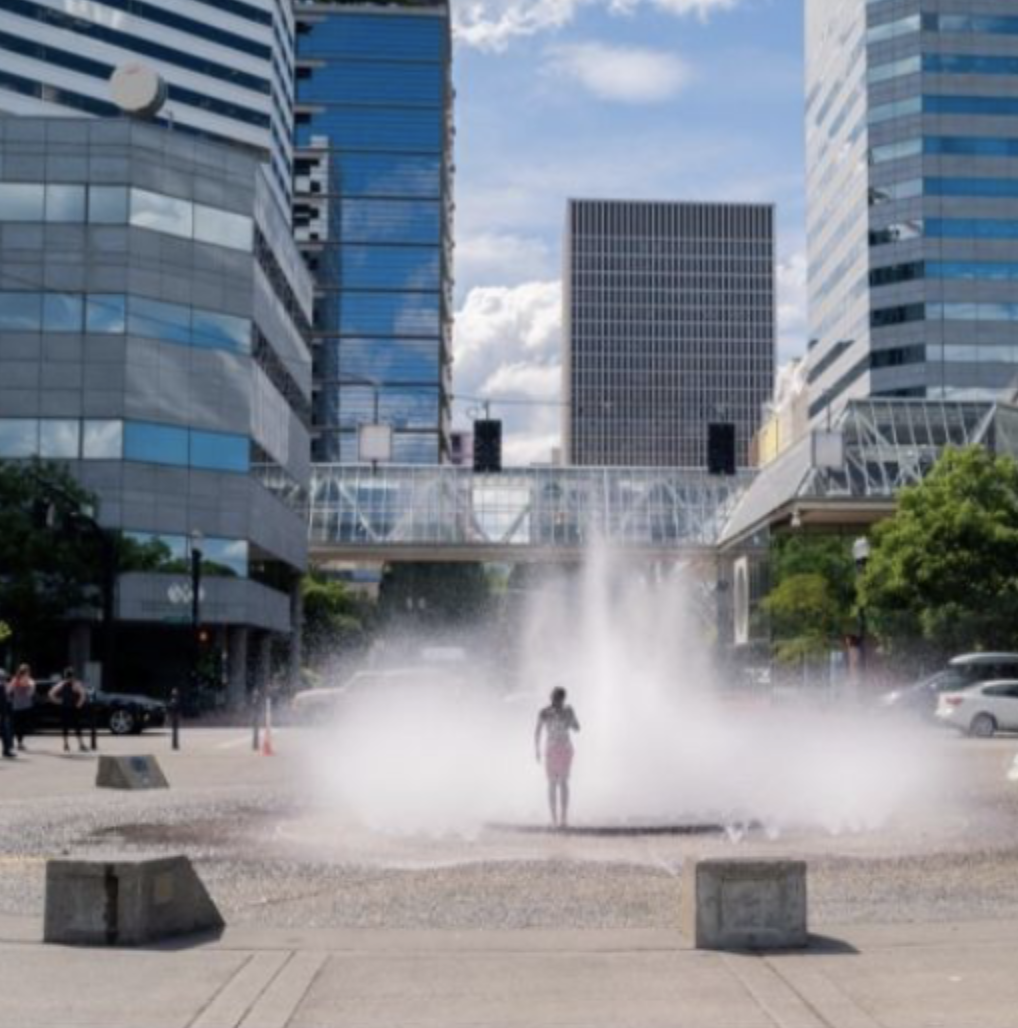 Person walking outside